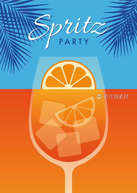 Summer Spritz Party邀请函。